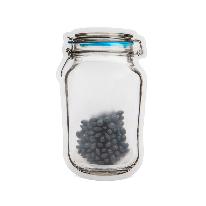 Stand Up Pouch Clamp Lid Jar 9x5,2x14,9cm