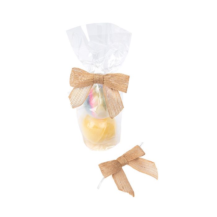 Schleife vorgebunden Natur Jute 8,9 cm (25 Stück) [JBOWN]