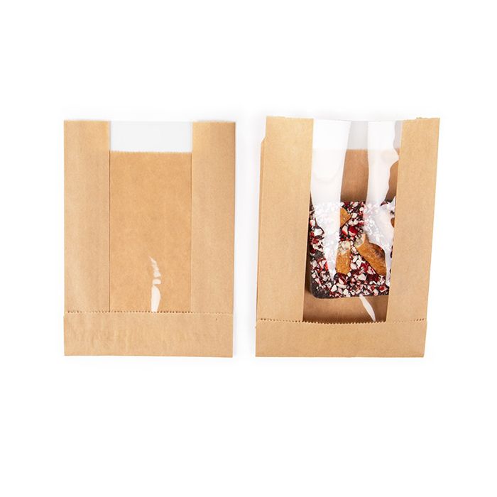 Kraft Klappenbeutel 11x2,9x15,2 cm mit Seitenfalte (100 Stück) [KBB7]