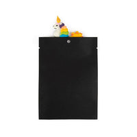 Kraft Bags Black Eco-friendly 10,2x15,2 cm Sealable