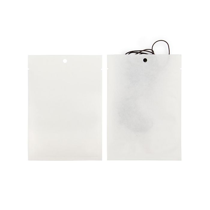 Kraft Klappenbeutel Weiß Umweltfreundliche 10,2x15,2 cm Verschließbar (100 Stück) [KHS46WK]