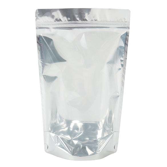 Standbodenbeutel Transparent/Kraft 17x9x28.5cm | 340 Gramm (100 Stück) [ZBGK4]