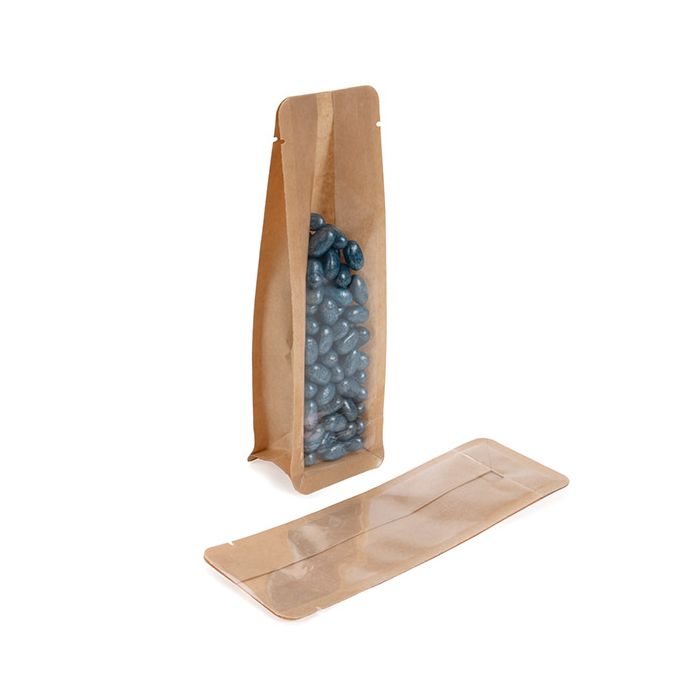 Blockbodenbeutel Kraft 6x5.1x19.1 cm (100 Stück) [BB1K]