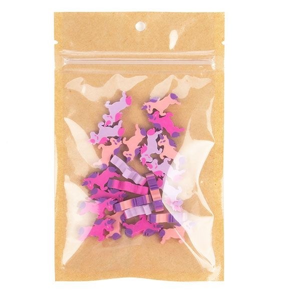 Druckverschlussbeutel Kraft/Transparent 9.2x12.7cm mit Einreißkerben (100 Stück) [HZB4KC]