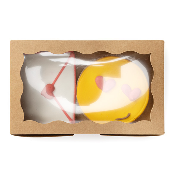 Kraft Papierschachtel mit gewelltem Sichtfenster 17,8x3,8x11 cm (25 Stück) [WKRG74]