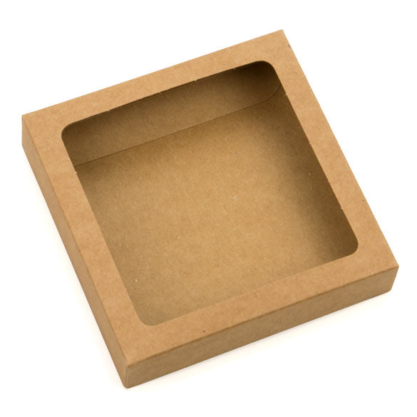 Pappschachteln mit Sichtfenster 10.5x2.2x10.5cm (25 Stück) [WKR245]