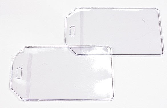 Hüllen für Kofferanhänger 7x10.5cm (100 Stück) [LUGTAG]