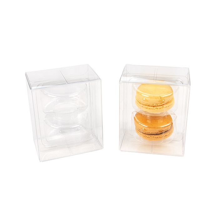 Macaron-Schachteln für 2 Stück 6.5x5.1x10.2 cm (25 Stück) [MBS6]