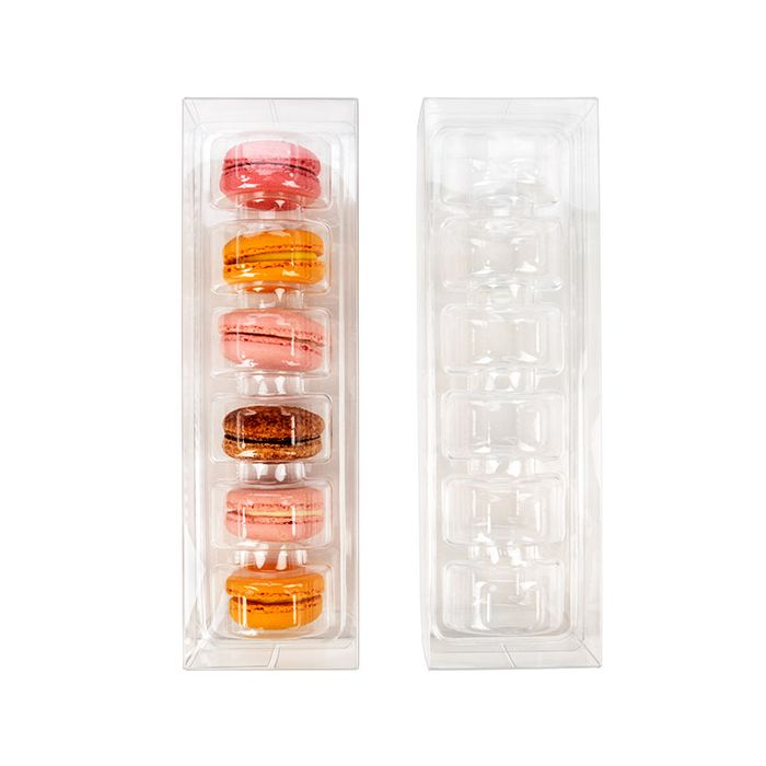Macaron-Schachteln für 6 Stück 7x5.1x22.5 cm (25 Stück) [MBS7]