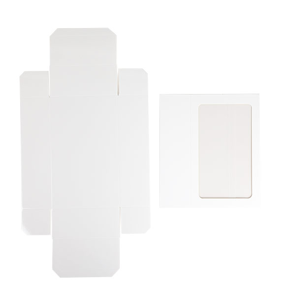 White Two Piece Paper Boxes 21x12,7x5,7cm
