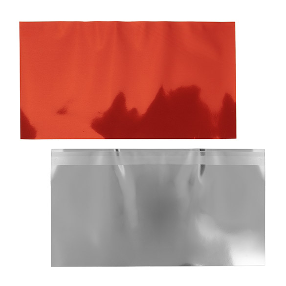 Folientopper Metallic Rot 12,7x22,9 cm (25 Stück) [MT1R]