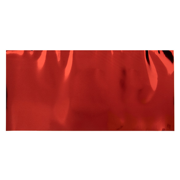 Folientopper Metallic Rot 30,5x63,5 cm (25 Stück) [MT4R]