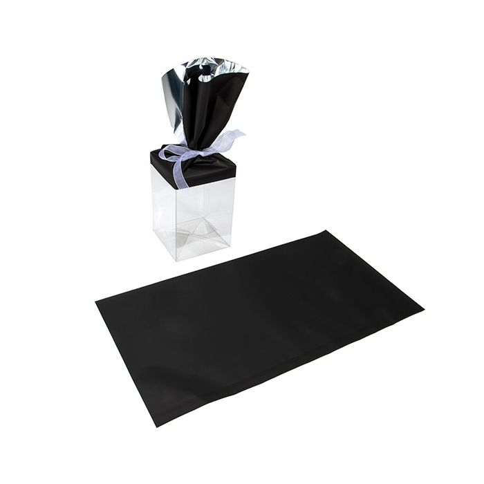 Folientopper Metallic Matt Schwarz 22,9x43,2 cm (25 Stück) [MT3MB]