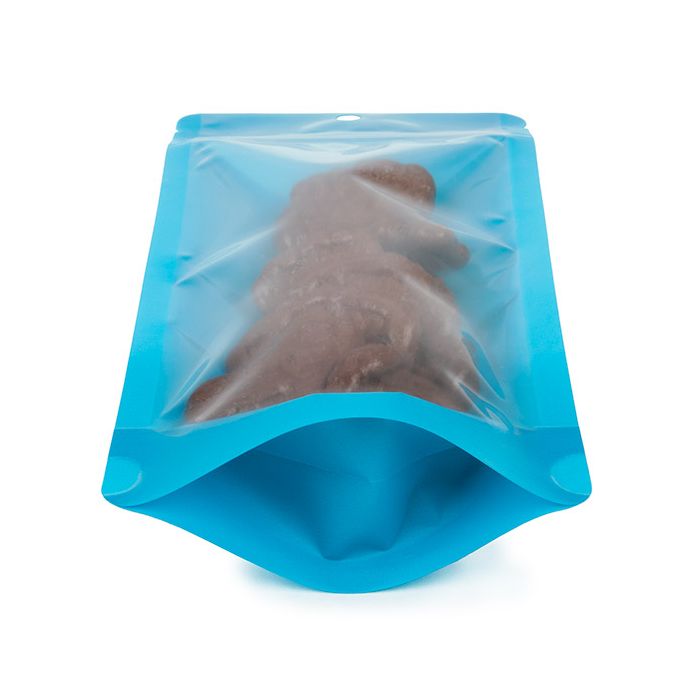 Standbodenbeutel Neon Blau 10.8x6x23.8 cm (100 Stück) [ZBGN1NBL]