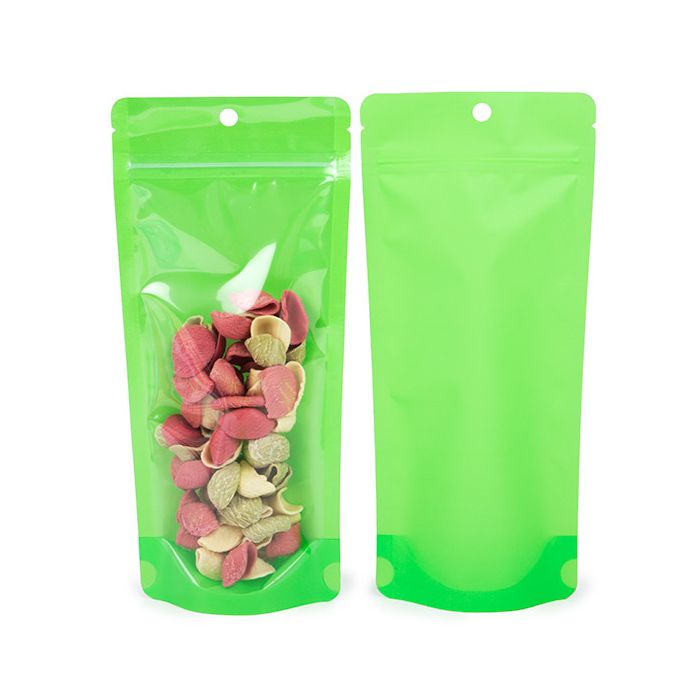 Standbodenbeutel Neon Grün 10.8x6x23.8 cm (100 Stück) [ZBGN1NGR]