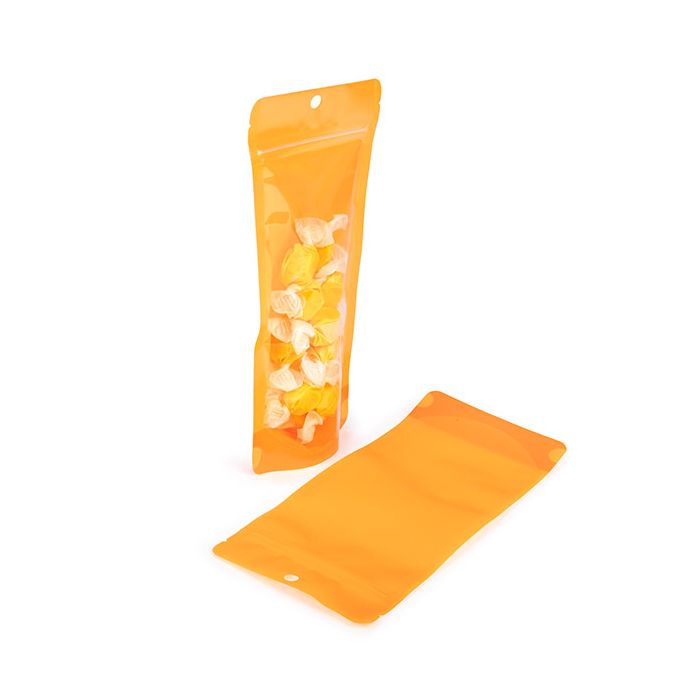 Standbodenbeutel Neon Orange 10.8x6x23.8 cm (100 Stück) [ZBGN1NOR]