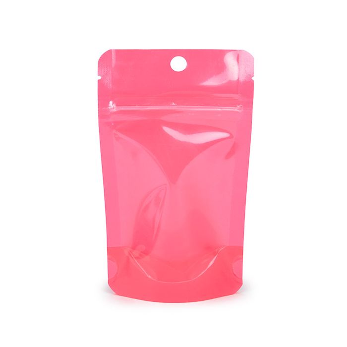 Standbodenbeutel Neon Rosa 7.9x5.1x13 cm (100 Stück) [ZBGN1PK]