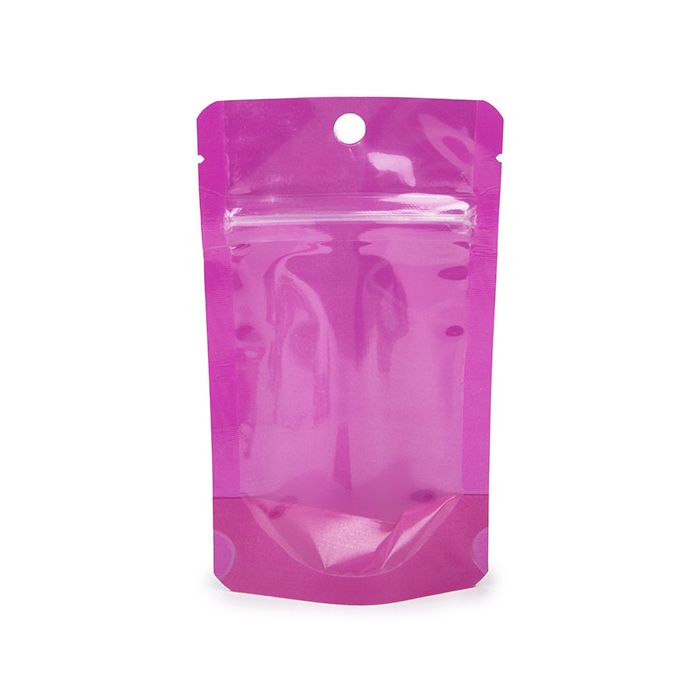 Standbodenbeutel Neon Purpel 7.9x5.1x13 cm (100 Stück) [ZBGN1PR]