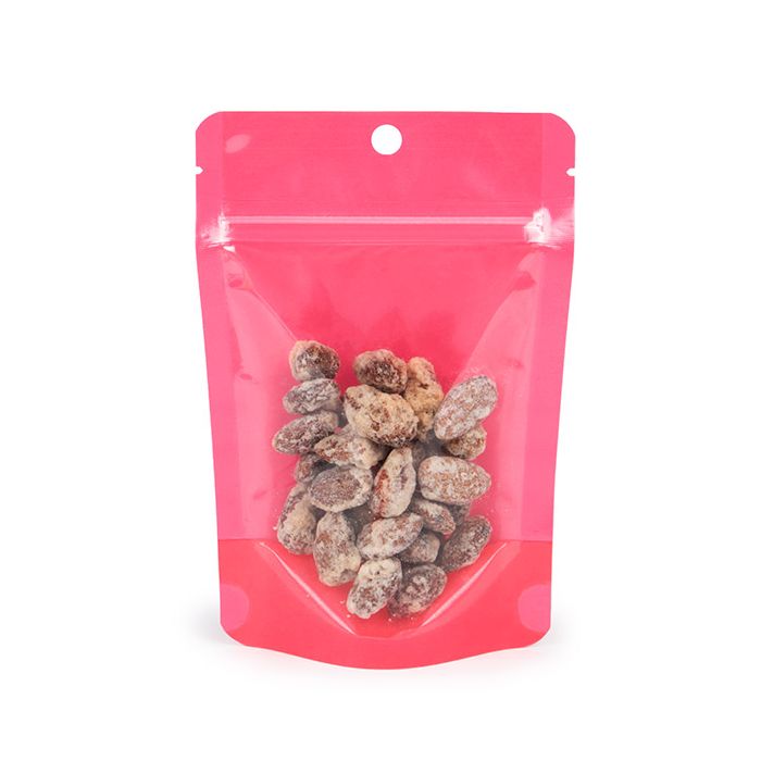 Stand Up Pouch Neon Pink 10.2x6x15.2 cm w/ Hang Hole