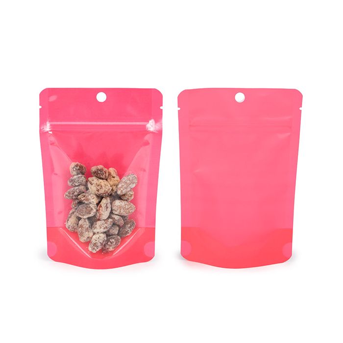 Standbodenbeutel Neon Rosa 10.2x6x15.2 cm (100 Stück) [ZBGN2PK]