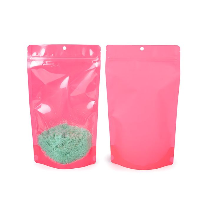 Standbodenbeutel Neon Rosa 17.1x8.9x28.6 cm (100 Stück) [ZBGN4PK]