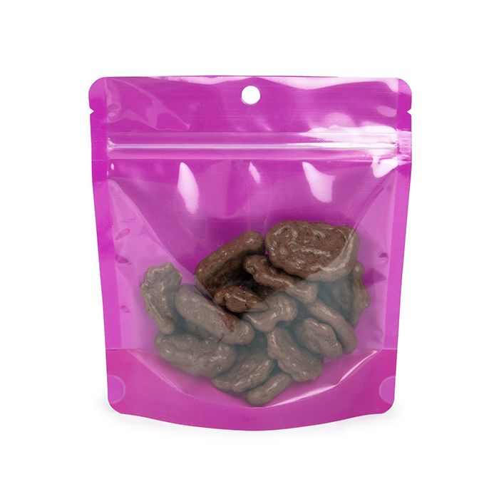 Standbodenbeutel Neon Purpel 15.9x6.4x14.6 cm (100 Stück) [ZBGNSHZPR]