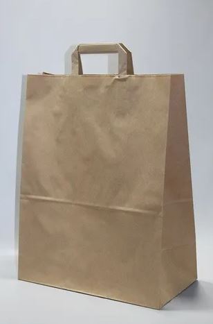 Paper Carrier Bags 32x17x45cm Brown Kraft 90 g/qm