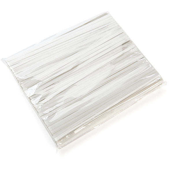 Verschluss-Streifen 15,2x0,4cm Papier Weiß (1.000 Stück) [TT6WH]