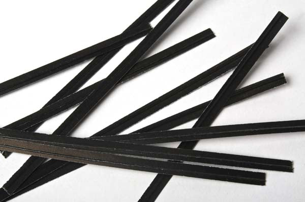Verschluss-Streifen 15.2x0.4cm Papier Schwarz (1,000 Stück) [TT6BK]