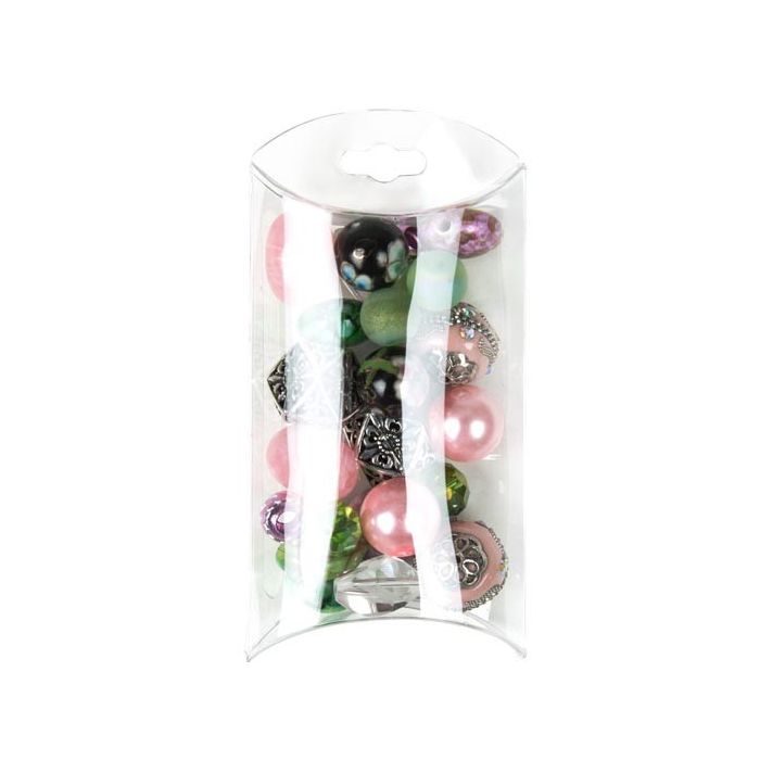 Kissenschachteln Transparent 6.4x2.2x10.2cm mit Aufhängeloch (25 Stück) [PB100]