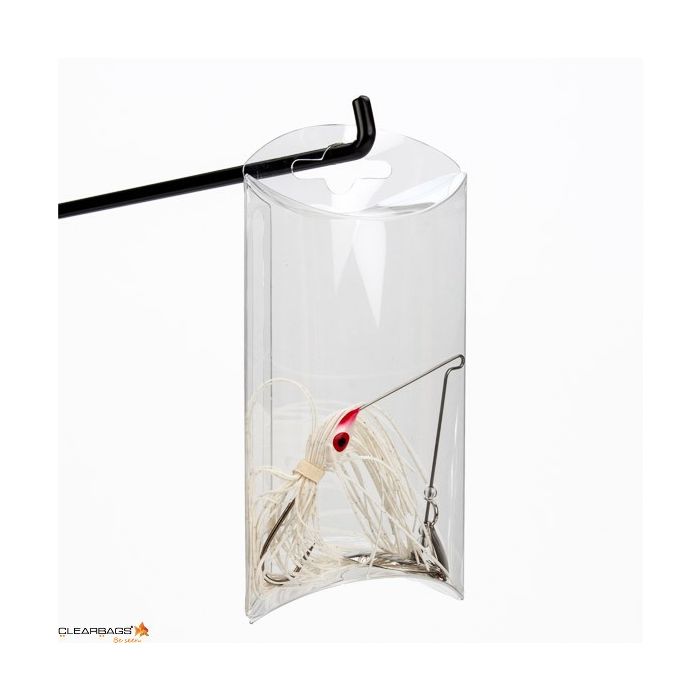 Kissenschachteln Transparent 7.6x2.5x12.7cm mit Aufhängeloch (25 Stück) [PB76]