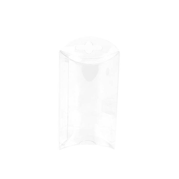 Kissenschachteln Transparent 7.6x2.5x12.7cm mit Aufhängeloch (25 Stück) [PB76]