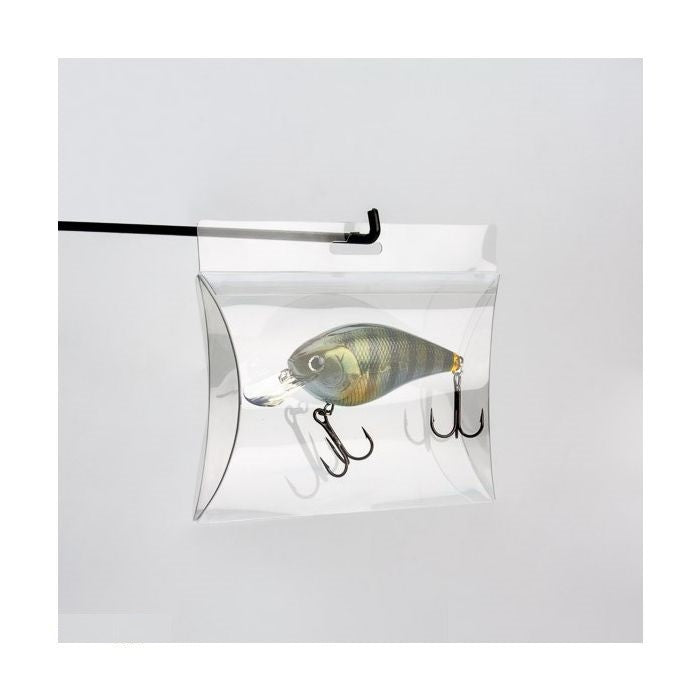 Kissenschachteln Transparent 12.5x4x17.5cm mit Aufhängeloch (25 Stück) [PBSH78]