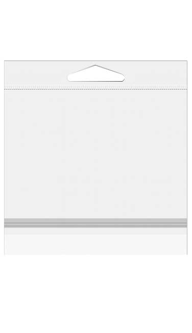 Headerbeutel Transparent 21.4x21cm mit Schutzverschluss (100 Stück) [HB88PC]