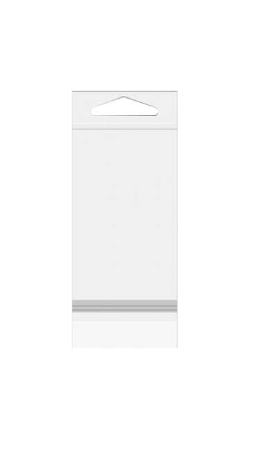 Headerbeutel Transparent 12.2x25.4cm mit Schutzverschluss (100 Stück) [HB49XPC]