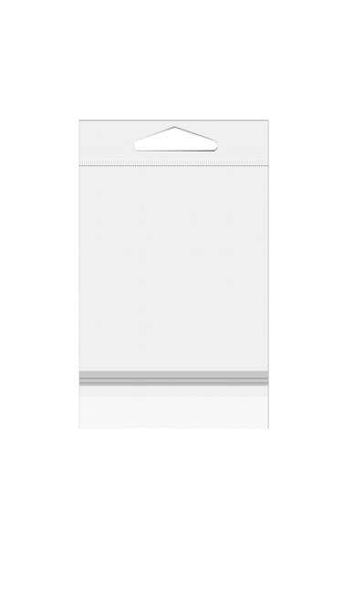 Headerbeutel Transparent 12.7x15.2cm mit Schutzverschluss (100 Stück) [HB5B2PC]