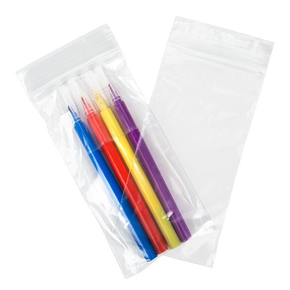 Druckverschlussbeutel Transparent 7.5x15cm PE 50 Mikron (100 Stück) [2PE36]