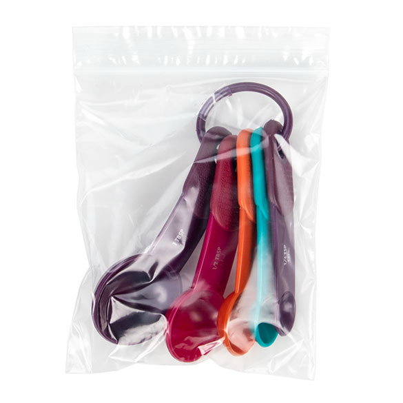 Druckverschlussbeutel Transparent 12.5x15cm PE 50 Mikron (100 Stück) [2PE56]