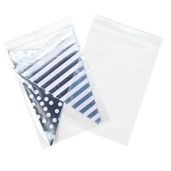 Druckverschlussbeutel Transparent 12.5x18cm PE 50 Mikron (100 Stück) [2PE57]
