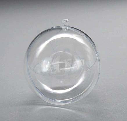Plastic Ball Transparent 8cm