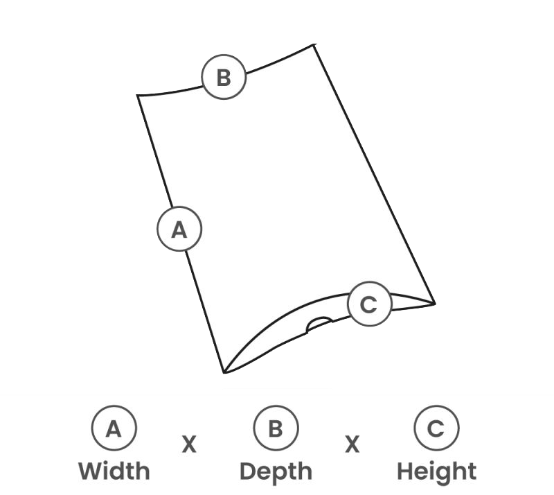 Kissenschachteln 19x13x4cm Weiß (100 Stück) [FP-GDD002]