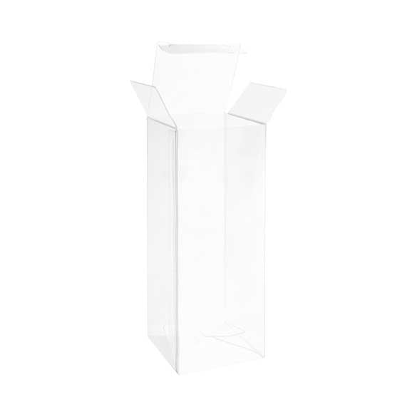 Klarsichtschachteln 5.1x5.1x15.2cm mit Automatikboden (25 Stück) [PLB137]