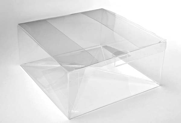 Klarsichtschachteln 16.8x16.8x7.6cm mit Automatikboden (25 Stück) [PLB205]