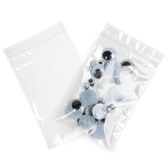 Druckverschlussbeutel 10x15cm Transparent PP 50 Mikron (100 Stück) [ZC46]