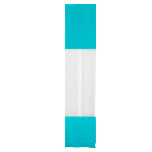 Bedruckte Beutel Türkis - 5.1x4.8x24.1cm mit Seitenfalten (100 Stück) [G1TL]