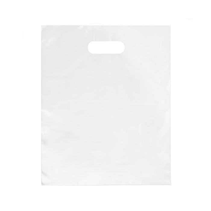 Tragetaschen Transparent - 20% Recyceltes PE 30.5x38.1cm (100 Stück) [H1215CL1R]