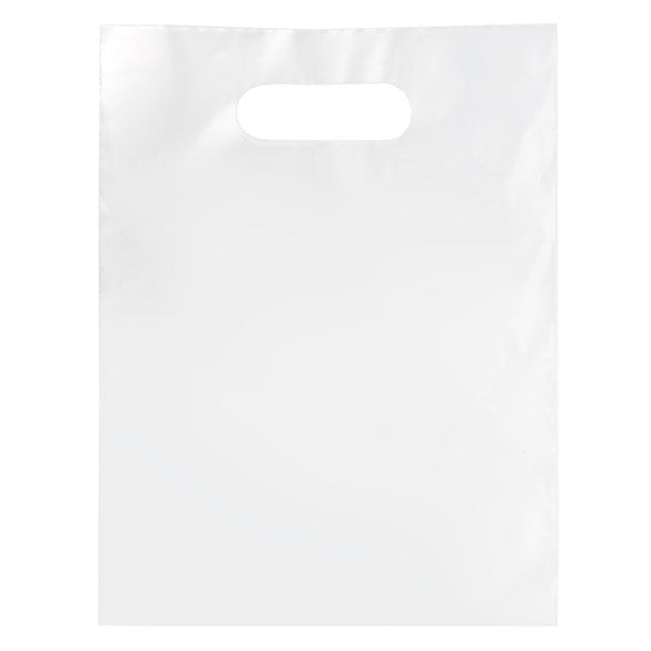 Tragetaschen Gefrostet - 20% Recyceltes PE 22.9x30.5cm (100 Stück) [H912FT1R]