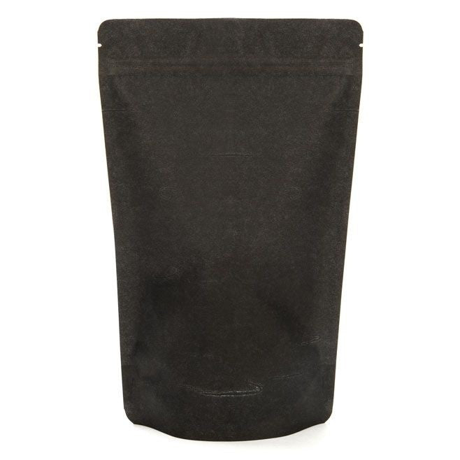 Standbodenbeutel Reispapier Schwarz 17.1x8.9x28.6cm | 340 Gramm (100 Stück) [ZBGR4SB]