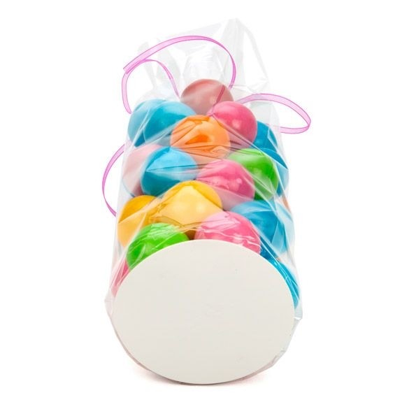 Plastikbeutel Runde Boden 7x25,4cm 40 Mikron und mit Bodenblatt (50 Stück) [RPBG2]