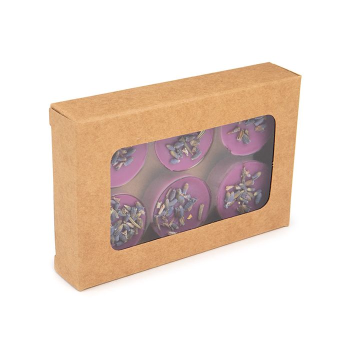 Schachteln Kraft für handgemachte Süßigkeiten, Runde Einsatz 7x2.1x10.3 cm (25 Stück) [CNDYR275]